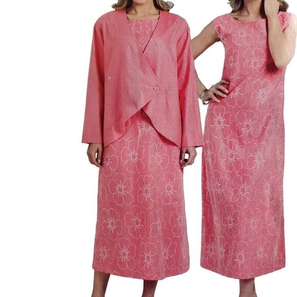 00s Butterick Pattern B4708 Uncut Drop Shoulder Jacket A Line Dress 16 18 20 22 - Picture 1 of 2